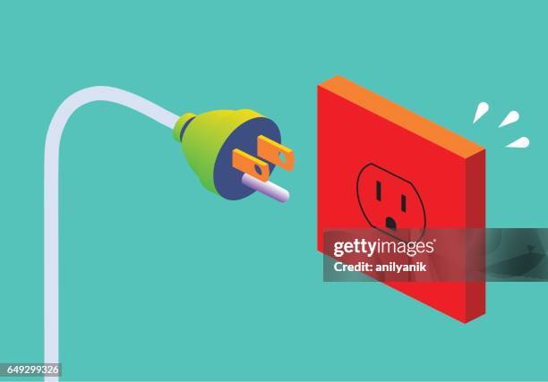 illustrations, cliparts, dessins animés et icônes de prise de courant (us) - prise électrique