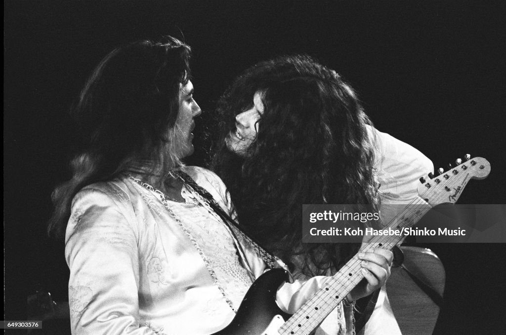 Tommy Bolin Playing Guitar And Glenn Hughes With Deep Purple At Nippon Budokan