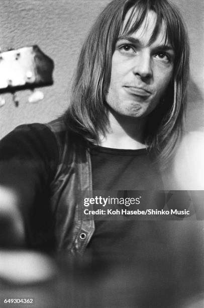 Paul Kossoff is interviewed with guitar at a Japanese Restaurant, April 1970.