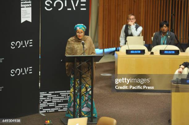 Ms. Amina J. Mohammed Deputy Secretary-General, inaugurates MIT-Solve at UN headquarters. Solve at the United Nations is an event, where selected...