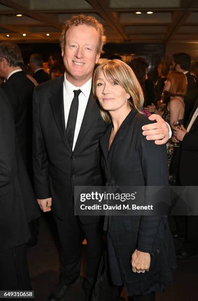 Howard Goodall and Val Fancourt attend 'Up Next: The National Theatre's Annual Fundraising Gala" at The National Theatre on March 7, 2017 in London,...