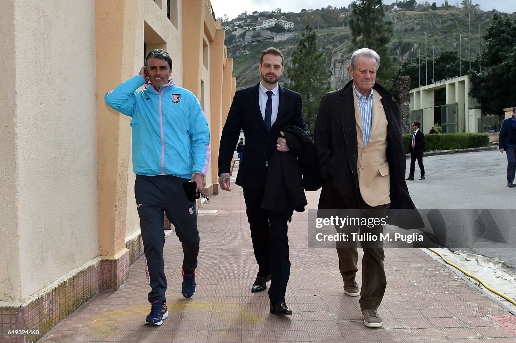 US Citta di Palermo New President Paul Baccaglini Visits Club's Training Center