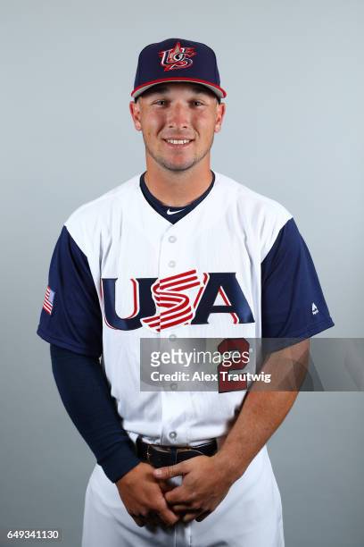 Alex Bregman of Team USA poses for a headshot for Pool C of the 2017 World Baseball Classic on Tuesday, March 7, 2017 at Jet Blue Park in Fort Myers,...