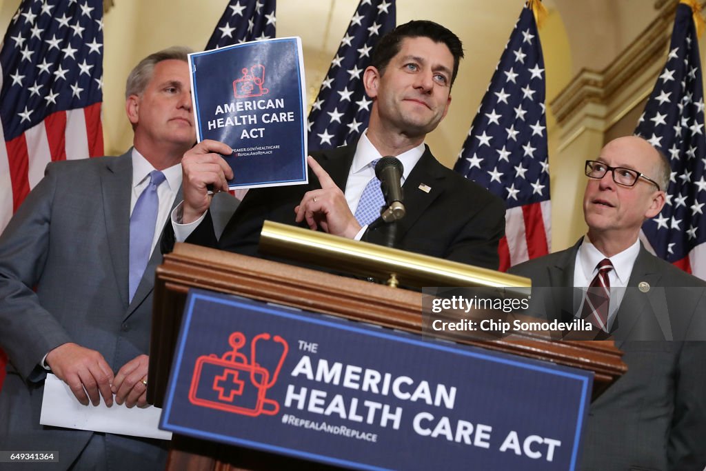 Paul Ryan, House Leaders Hold Press Conference On American Health Care Act