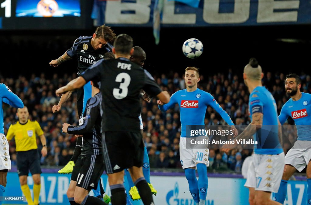 SSC Napoli v Real Madrid CF - UEFA Champions League Round of 16: Second Leg