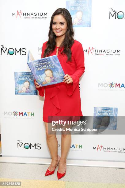 Actress and author Danica McKellar attends the "Goodnight Numbers" Mamarazzi Book Launch with Mathnasium at The National Museum of Mathematics on...