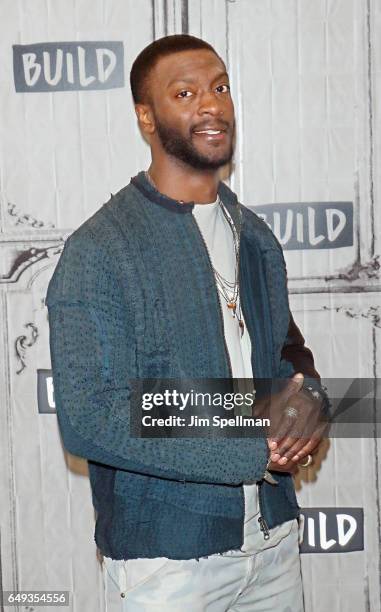 Actor Aldis Hodge attends the Build series to discuss "Underground" at Build Studio on March 7, 2017 in New York City.