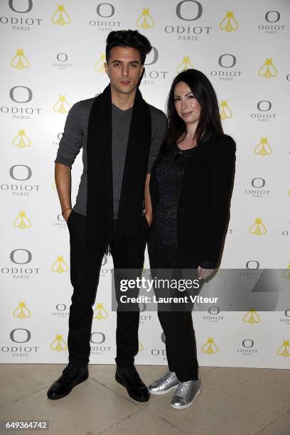 Ludovic Baron and Florence Cymerman attend "Dessiner L'Or et L'Argent Odiot Orfevre" Exhibition Launch at Musee Des Arts Decoratifs on March 7, 2017...