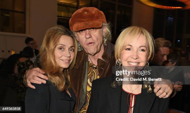 Jeanne Marine, Bob Geldof and Sally Greene attend the press night after party for The Old Vic's production of "Rosencrantz & Guildenstern Are Dead"...