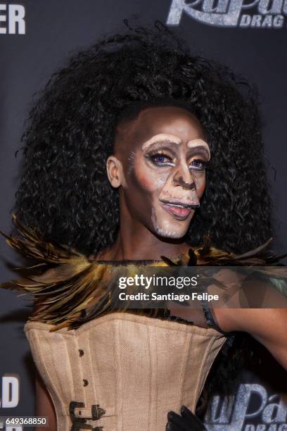 Nina Bo' Nina Brown attends "RuPaul's Drag Race" Season 9 Premiere Party & Meet The Queens Event at PlayStation Theater on March 7, 2017 in New York...