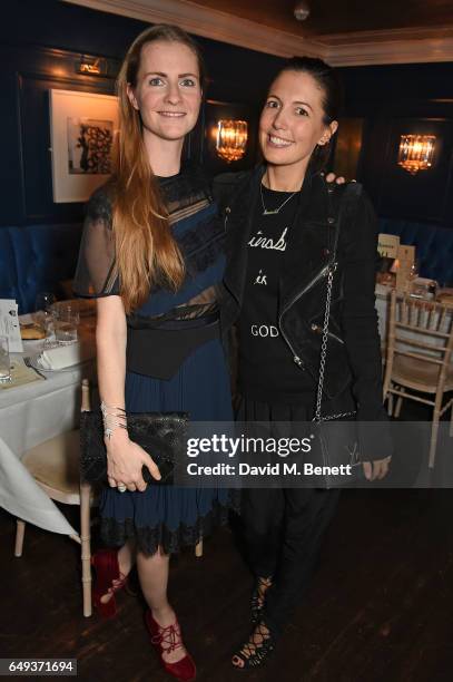 Amanda Sheppard and Chloe Delevingne attend the Lady Garden VIP pub quiz in support of the Gynaecological Cancer Fund at Albert's Club on March 7,...