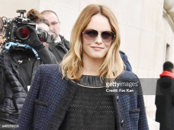 Vanessa Paradis attends the Chanel show as part of the Paris Fashion Week Womenswear Fall/Winter 2017/2018 on March 7, 2017 in Paris, France.