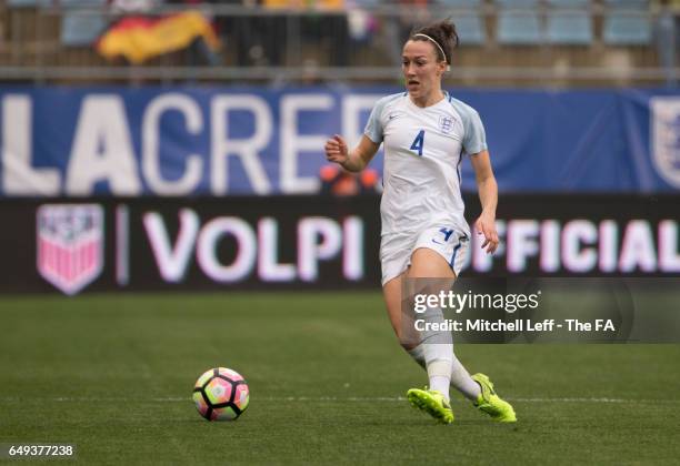 Lucy Bronze of England controls the ball against France during the SheBelieves Cup at Talen Energy Stadium on March 1, 2017 in Chester, Pennsylvania.