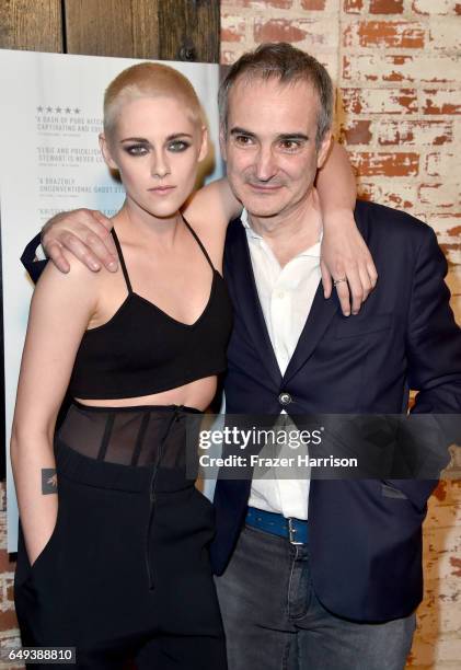 Actor Kristen Stewart and Director Olivier Assayas at the Flux and Cinefamily Hosted Premiere of IFC Films PERSONAL SHOPPER at The Carondelet House...