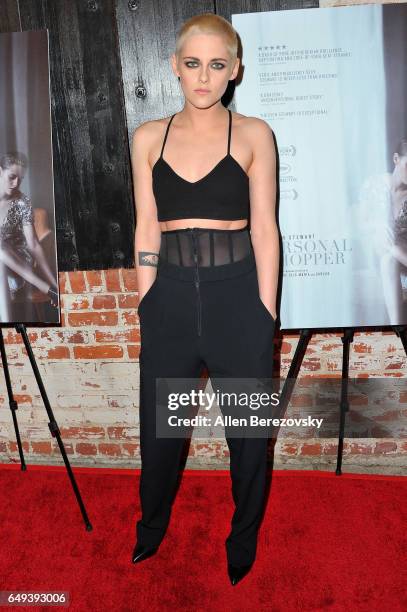 Actress Kristen Stewart attends the premiere of IFC Films' "Personal Shopper" at The Carondelet House on March 7, 2017 in Los Angeles, California.