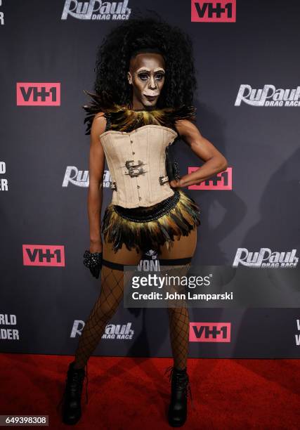 Nina Bo Nina Brown attends "RuPaul's Drag Race" season 9 premiere party & meet The Queens Event at PlayStation Theater on March 7, 2017 in New York...