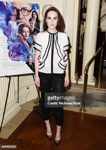 Michelle Dockery attends the "The Sense of an Ending" Lunch & Q and A at The Lotus Club on March 7, 2017 in New York City.