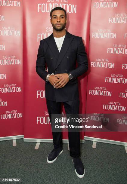 Actor Lucien Laviscount attends SAG-AFTRA Foundation's Conversations with "Snatch" at SAG-AFTRA Foundation Screening Room on March 7, 2017 in Los...
