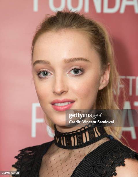 Actress Phoebe Dynevor attends SAG-AFTRA Foundation's Conversations with "Snatch" at SAG-AFTRA Foundation Screening Room on March 7, 2017 in Los...