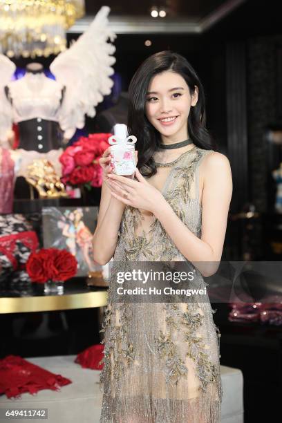 Victoria's Secret Angel Ming Xi attends the Grand Opening of Victoria's Secret Shanghai Flagship Store on March 8, 2017 in Shanghai, China.