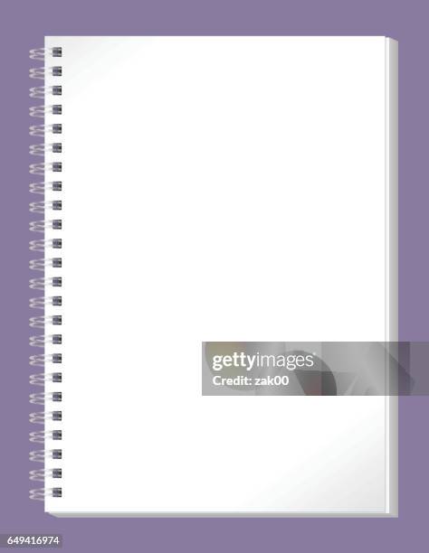 notebook - spiral notebook stock illustrations