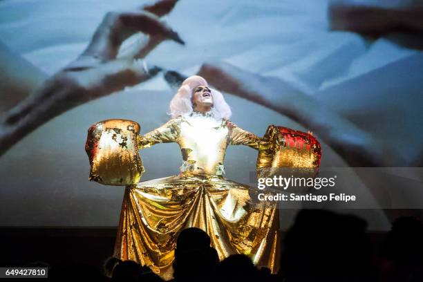 Performs onstage during "RuPaul's Drag Race" Season 9 Premiere Party & Meet The Queens Event at PlayStation Theater on March 7, 2017 in New York City.