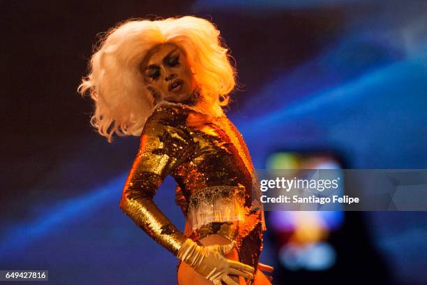 Performs onstage during "RuPaul's Drag Race" Season 9 Premiere Party & Meet The Queens Event at PlayStation Theater on March 7, 2017 in New York City.