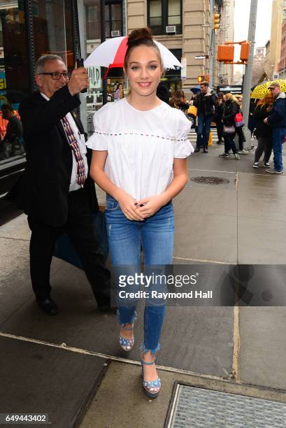 Actress Maddie Ziegler is seen walking in Soho on March 7, 2017 in New York City.