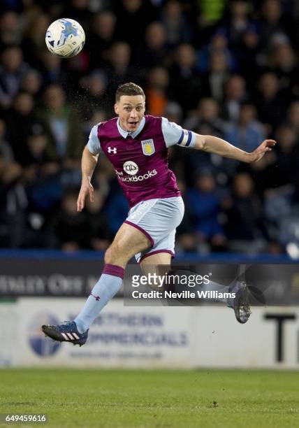 James Chester of Aston Villa during the Sky Bet Championship match between Huddersfield Town and Aston Villa at the John Smith's Stadium on March 07,...