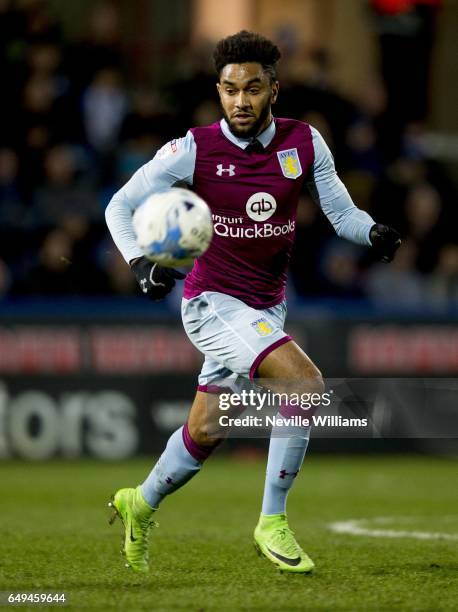 Jordan Amavi of Aston Villa during the Sky Bet Championship match between Huddersfield Town and Aston Villa at the John Smith's Stadium on March 07,...