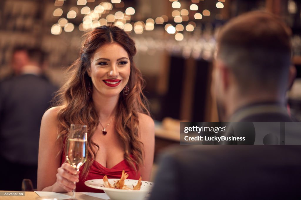 Romantic dinner for Valentine's day