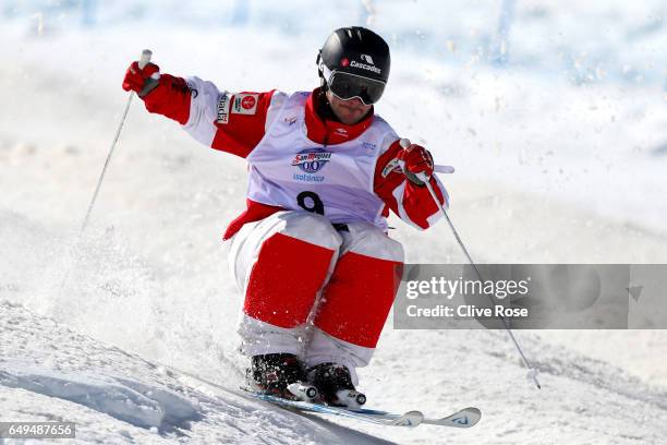 Marc-Antoine Gagnon of Canada competes in the Men's Moguls qualification on day one of the FIS Freestyle Ski & Snowboard World Championships 2017 on...