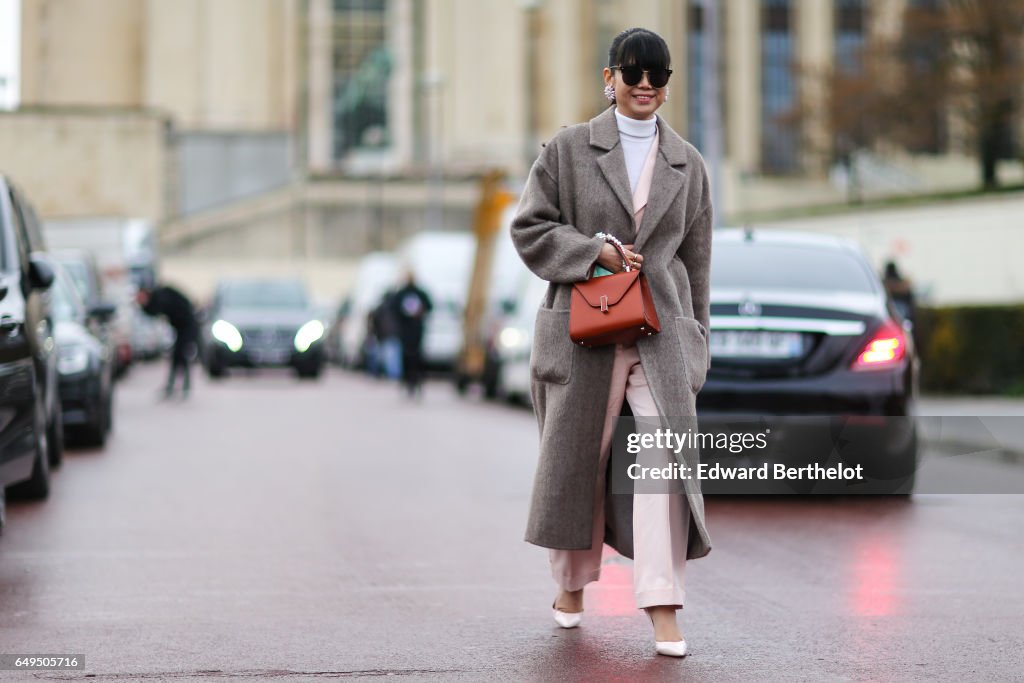 Street Style : Day Seven - Paris Fashion Week Womenswear Fall/Winter 2017/2018