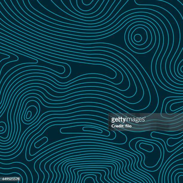 topographic lines - contour lines stock illustrations