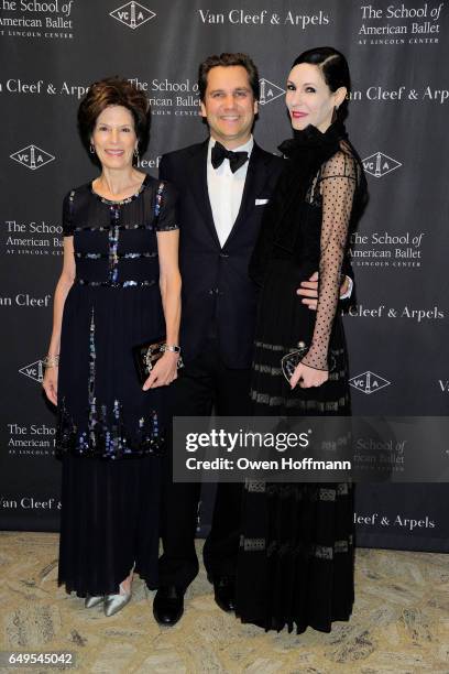 Coco Kopelman, Harry Kargman and Jill Kargman attend The School of American Ballet's 2017 Winter Ball at David H. Koch Theatre on March 6, 2017 in...