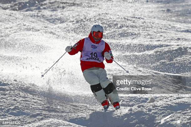Ikuma Horishima of Japan competes in the Men's Moguls big final on day one of the FIS Freestyle Ski & Snowboard World Championships 2017 on March 8,...