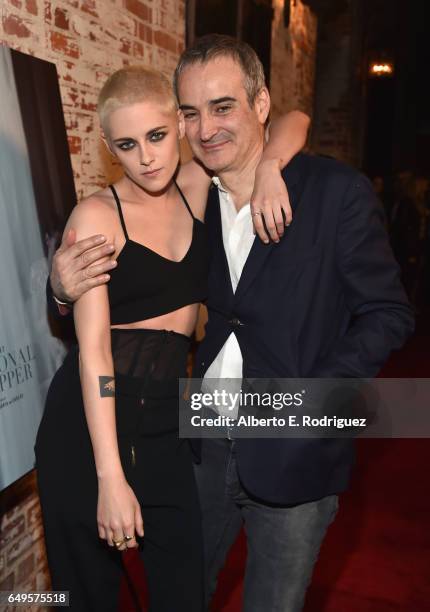 Actor Kristen Stewart and director Olivier Assayas at the Flux and Cinefamily Hosted Premiere of IFC Films? PERSONAL SHOPPER at The Carondelet House...