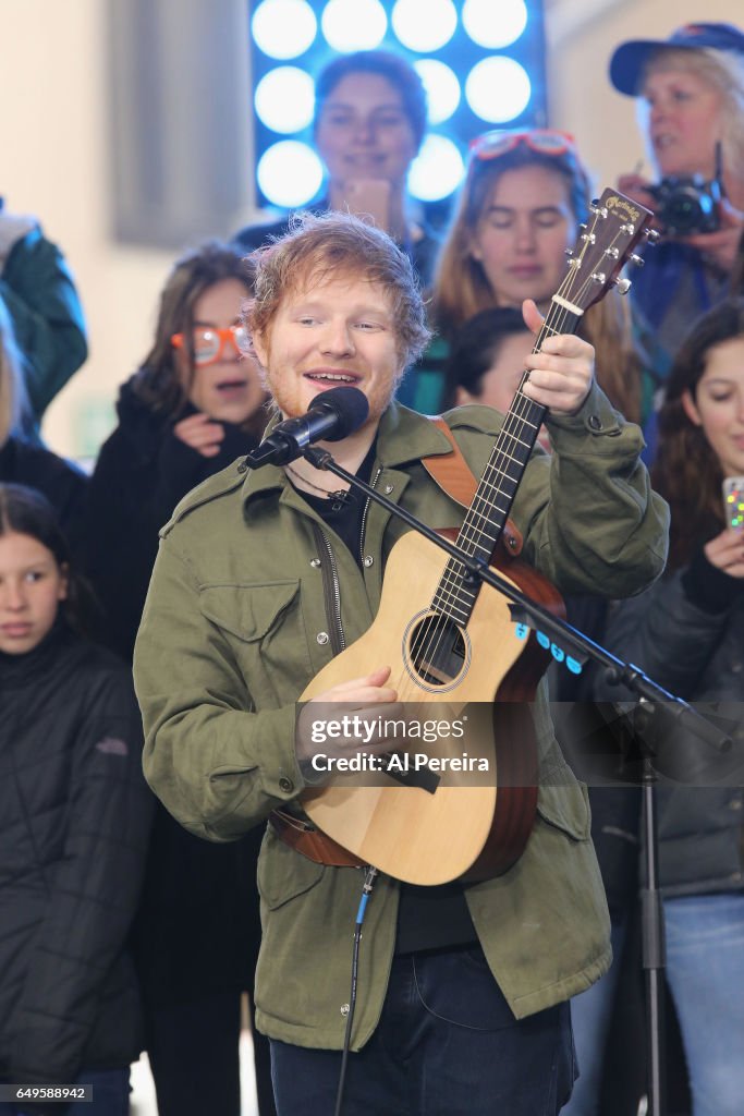 Ed Sheeran Performs On NBC's "Today"