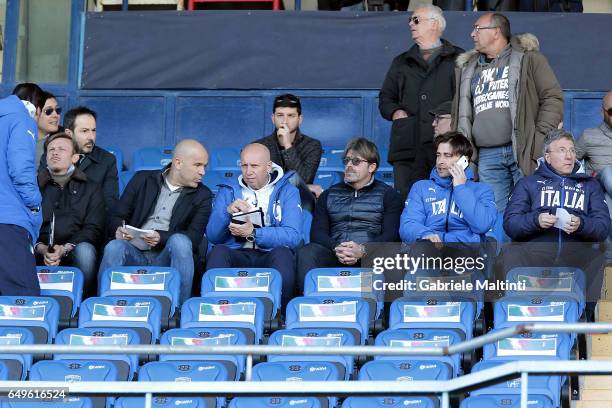 Roberto Baronio manager of Italy U19 , Luigi Di Biagio manager of Italy U21, Maurizio Viscidi of FIGC , Alberigo Evani manager of Italy U20 ,...