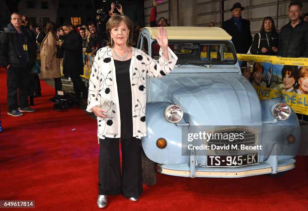 Pauline Collins attends the World Premiere of "The Time Of Their Lives" at The Curzon Mayfair on March 8, 2017 in London, England.