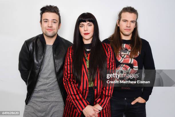 Musicians Neil Perry, Kimberly Perry and Reid Perry of The Band Perry visit at SiriusXM Studios on March 8, 2017 in New York City.