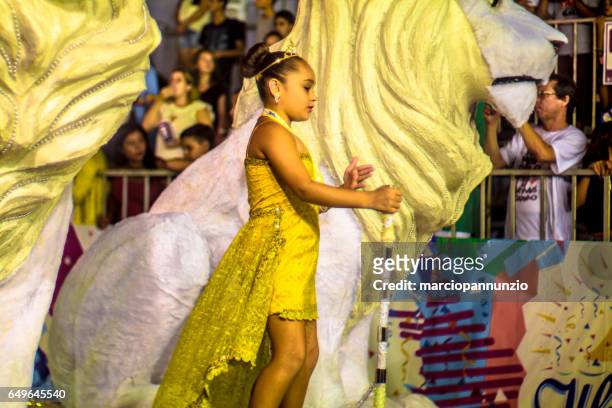 carnaval brasileño. desfile de la samba de la escuela água na boca en avenida princesa isabel, en ilhabela, brasil, el 28 de febrero de 2017. - água fotografías e imágenes de stock