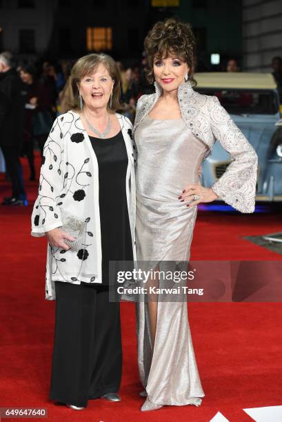 Pauline Collins and Dame Joan Collins attend the World Premiere of 'The Time Of Their Lives' at the Curzon Mayfair on March 8, 2017 in London, United...