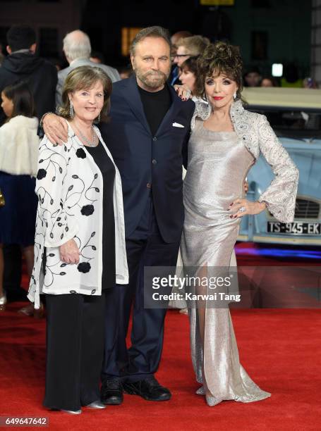 Pauline Collins, Franco Nero and Dame Joan Collins attend the World Premiere of 'The Time Of Their Lives' at the Curzon Mayfair on March 8, 2017 in...