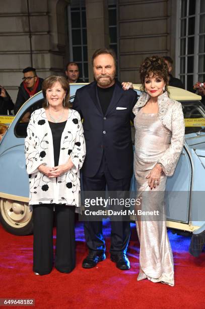 Pauline Collins, Franco Nero and Joan Collins attend the World Premiere of "The Time Of Their Lives" at The Curzon Mayfair on March 8, 2017 in...