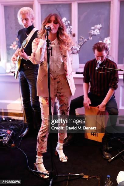 Whinnie Williams performs at the launch party of the Womens Space on International Womens Day on March 6, 2017 in London, England.