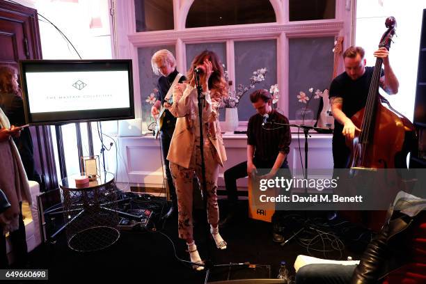 Whinnie Williams performs at the launch party of the Womens Space on International Womens Day on March 6, 2017 in London, England.