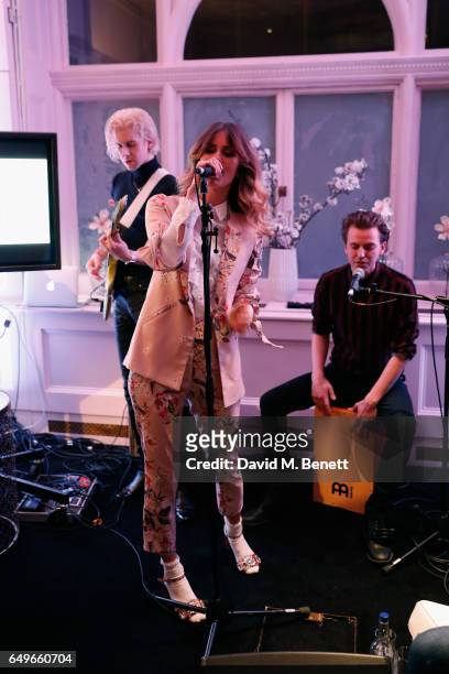 Whinnie Williams performs at the launch party of the Womens Space on International Womens Day on March 6, 2017 in London, England.