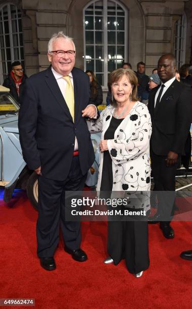 Christopher Biggins and Pauline Collins attend the World Premiere of "The Time Of Their Lives" at The Curzon Mayfair on March 8, 2017 in London,...