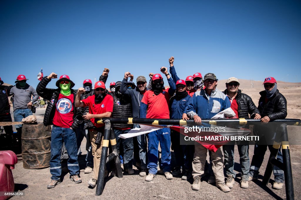 CHILE-MINING-STRIKE